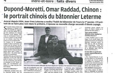 DUPONT-MORETTI, OMAR RADDAD, CHINON : le portrait chinois du bâtonnier LETERME